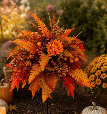 Autumn Splendor Floral Arrangement – Instantly Give Your Home & Garden a Warm Autumn Atmosphere