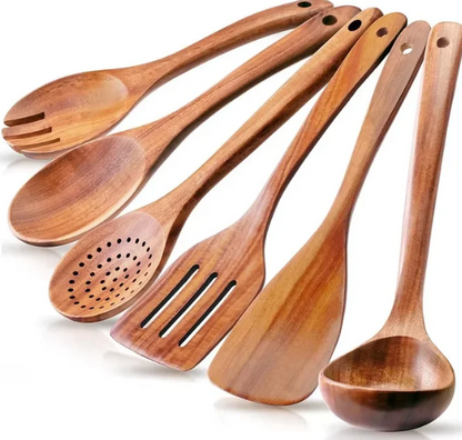 11-Piece Acacia Wood Kitchen Utensil Set – Sustainable Kitchen Utensils